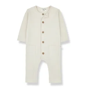 1   IN THE FAMILY IVORY POCKET JUMPSUIT [FINAL SALE]