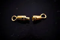 11mm Metal Barrel Clasp, Goldtone, pack of 12