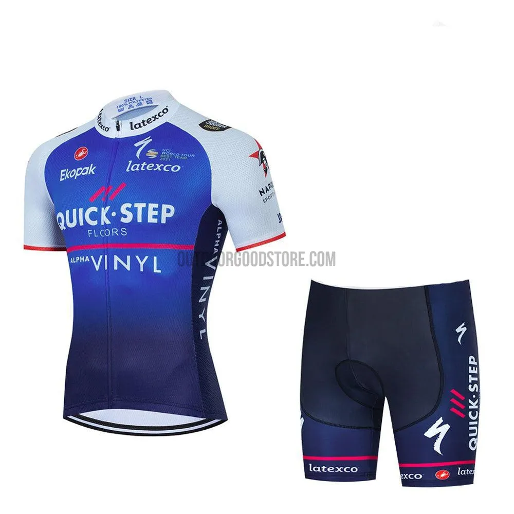 2022 QS Blue Cycling Bike Jersey Kit