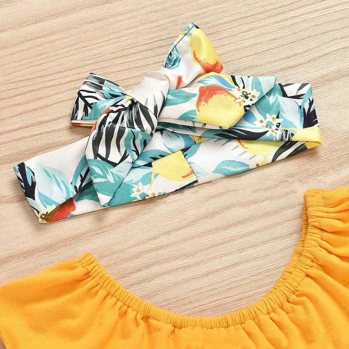 3-Piece Baby Off-the-shoulder Fruit Set