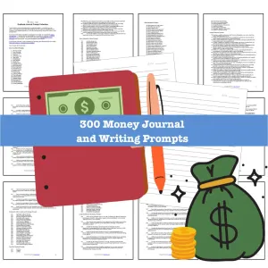 300 Money Journal Prompts for Writing - Copy & Paste with PLR Rights