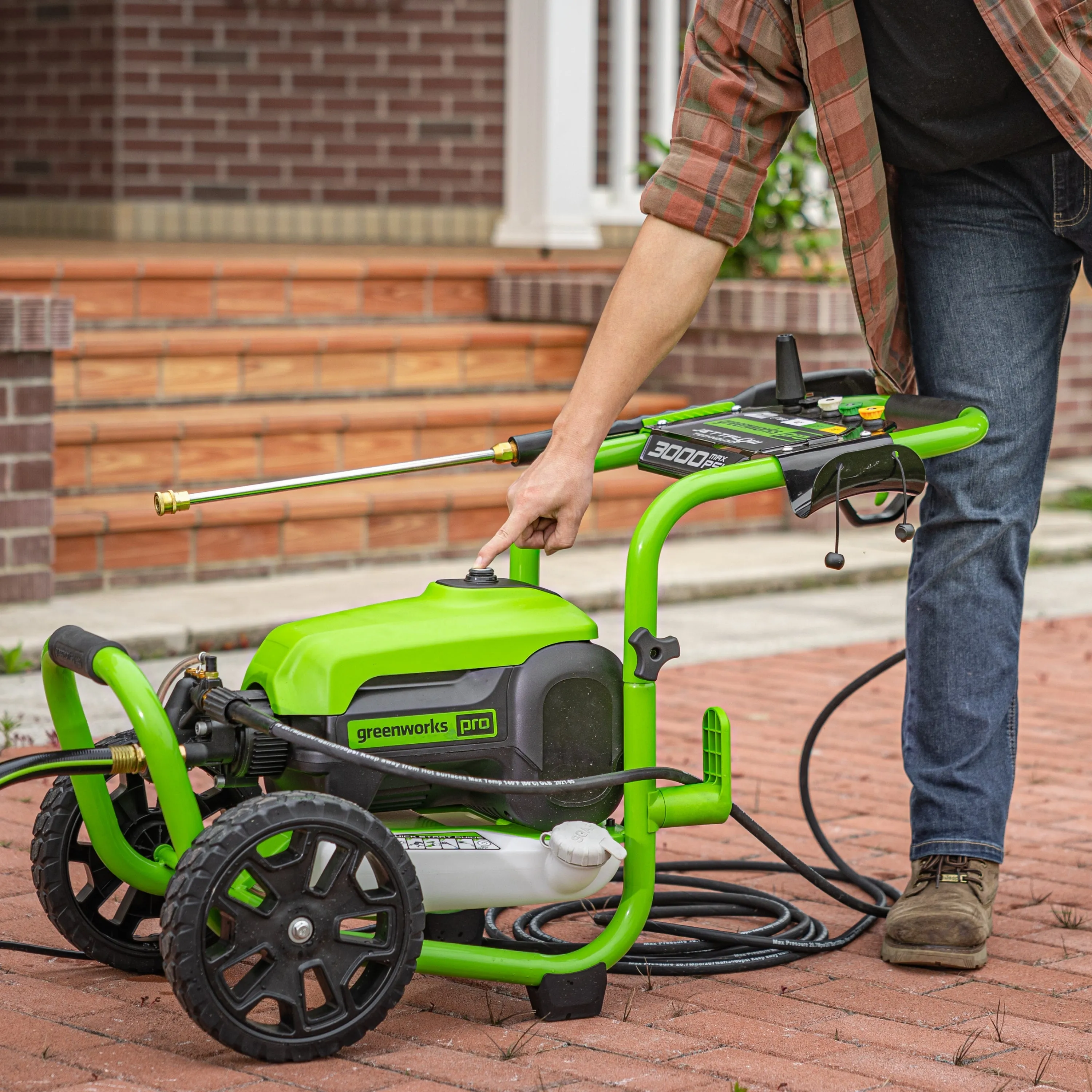 3000 PSI Pressure Washer w/ 15" Surface Cleaner & Extension Combo Kit