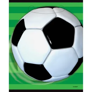 3D Soccer Favor Bags, 8 per Package