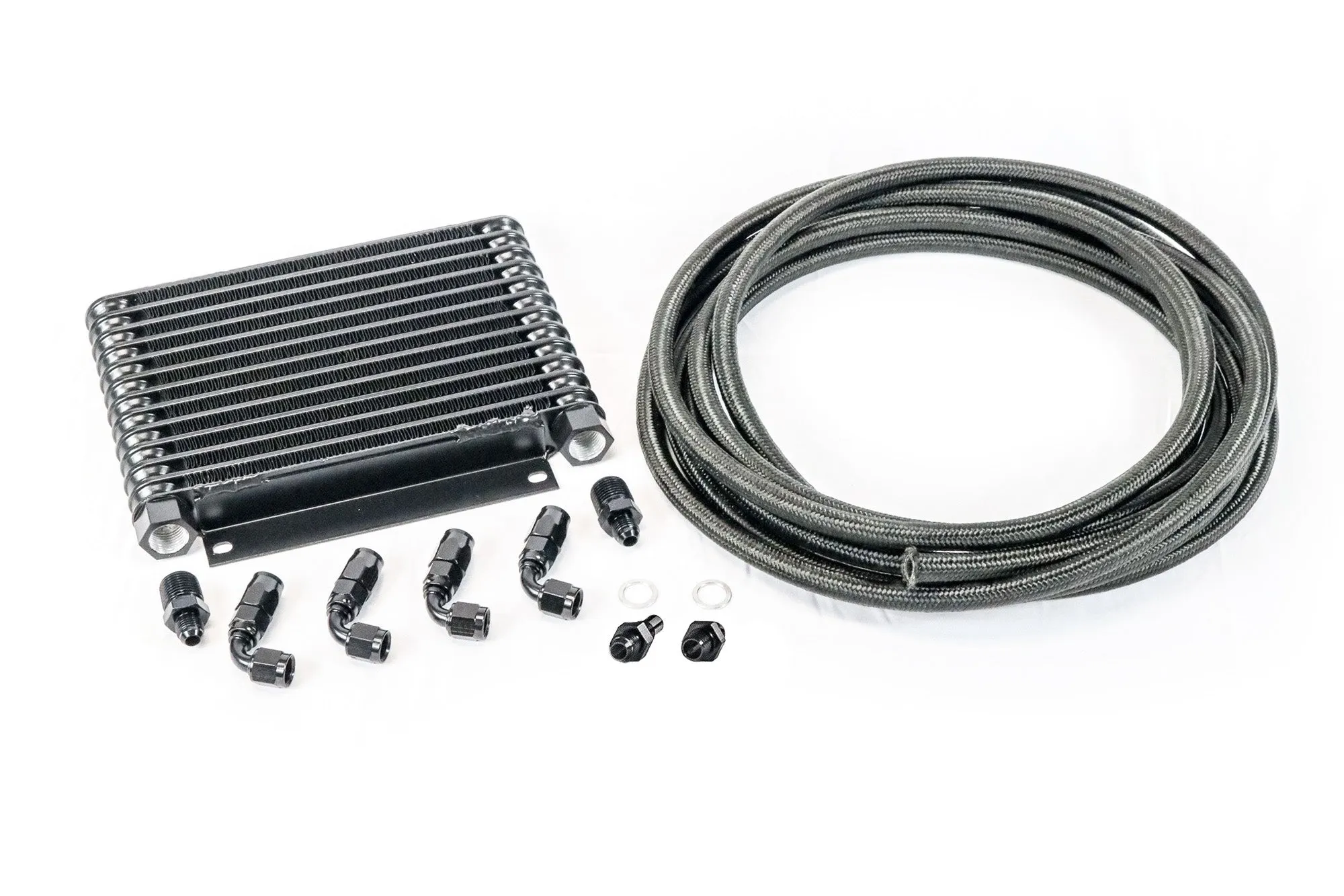 4L80E DERALE Trans Cooler Kit w/ Fragola Lines/Fittings