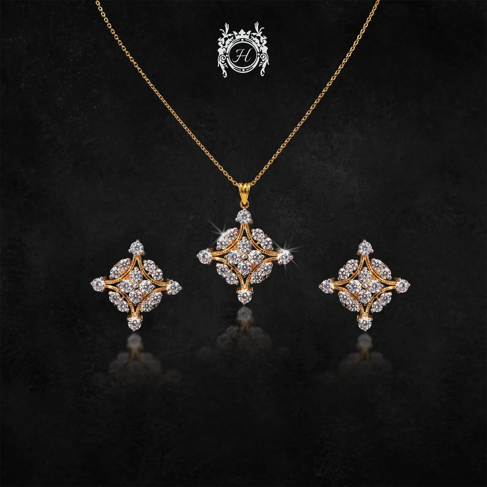 A Flowery Grace Pendant Set