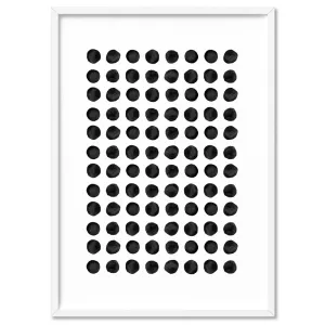 Abstract Monochrome | Spots - Art Print