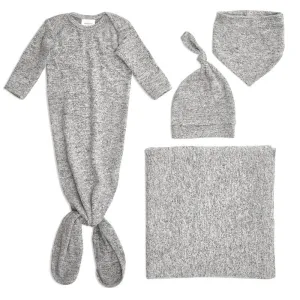 Aden and Anais Snuggle Knit Gift Set - Heather Grey