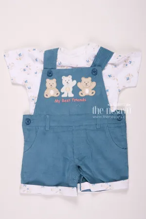 Adorable Bear-Themed Baby Boy Romper Set