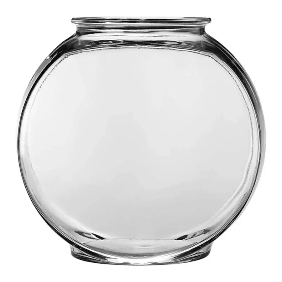 Anchor Hocking Classic Glass Drum Fish Bowl Clear