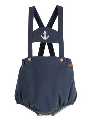 Anchor Motif Dungarees