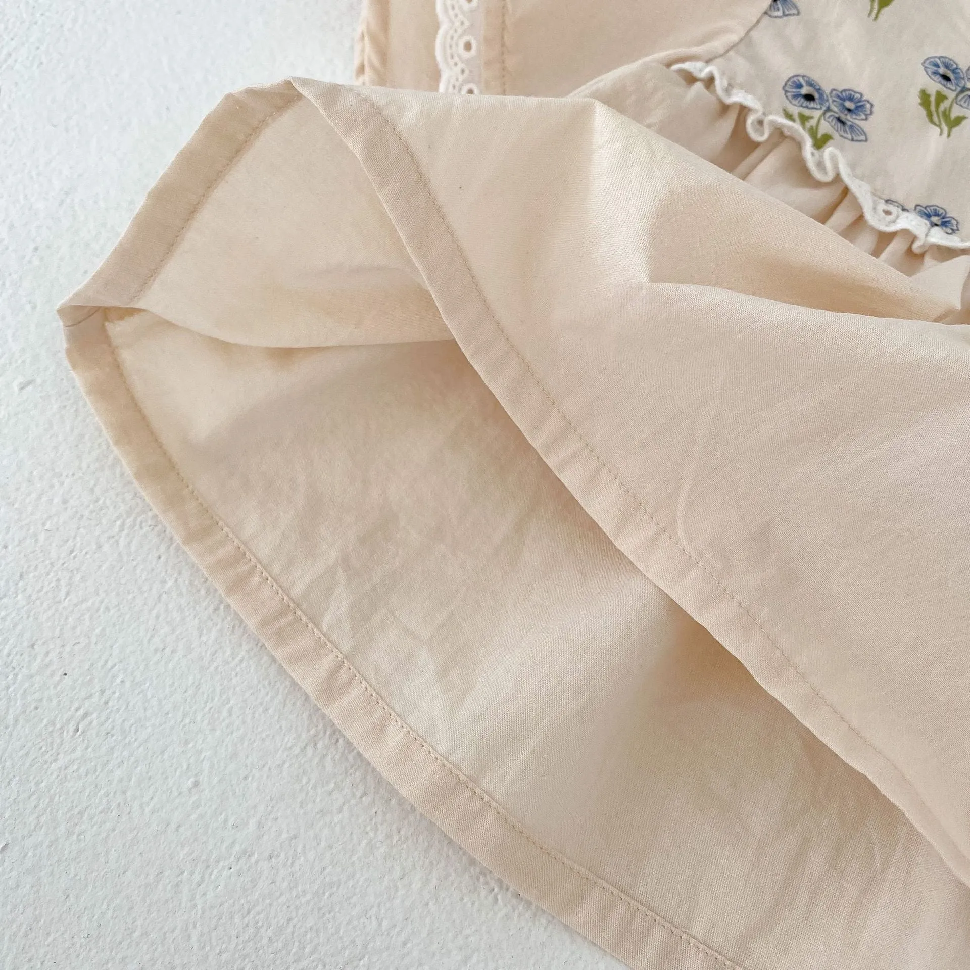 Apricot Lace Baby Blouse & Bloomers Set