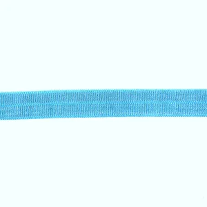 Aqua Blue Fold Over Elastic Trim