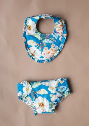 Baby Doll Bib Set - Moroccan Blue