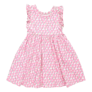 Baby Girls Organic Kelsey Dress - Pink Tulips