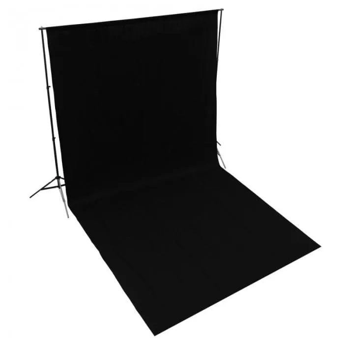 Backdrop Stand & Muslin Cotton Backdrop Video Photography Studio Kit - Bundle