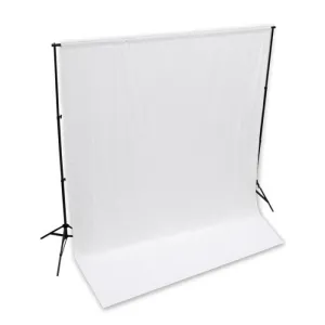 Backdrop Stand & Muslin Cotton Backdrop Video Photography Studio Kit - Bundle