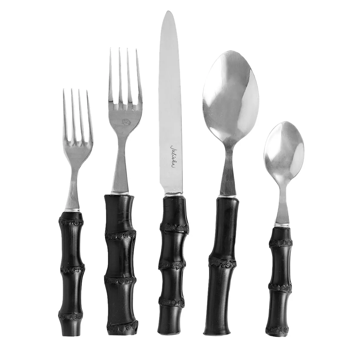 Bamboo 20pc Place Setting - Black