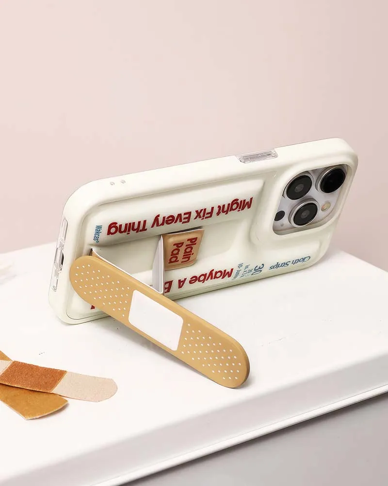 Band-aid Phone Case With Stand (iPhone 13/14/15 Series)