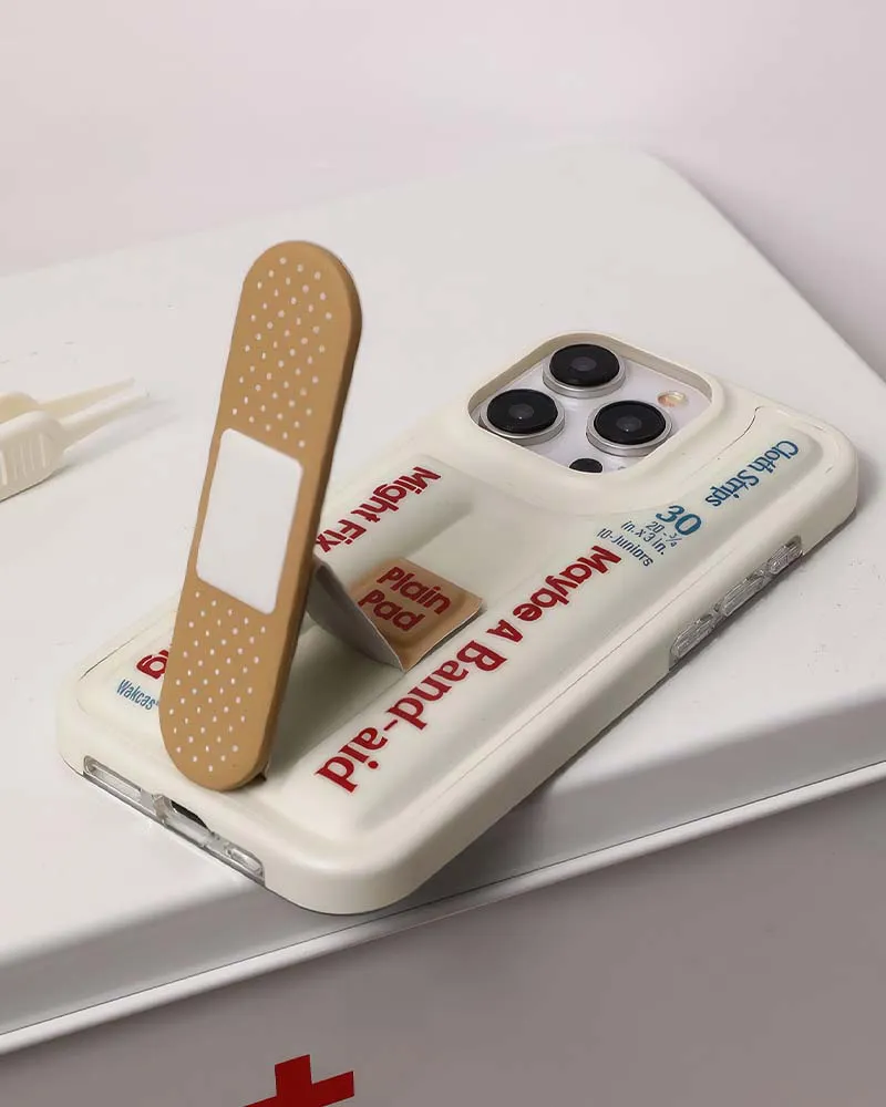 Band-aid Phone Case With Stand (iPhone 13/14/15 Series)