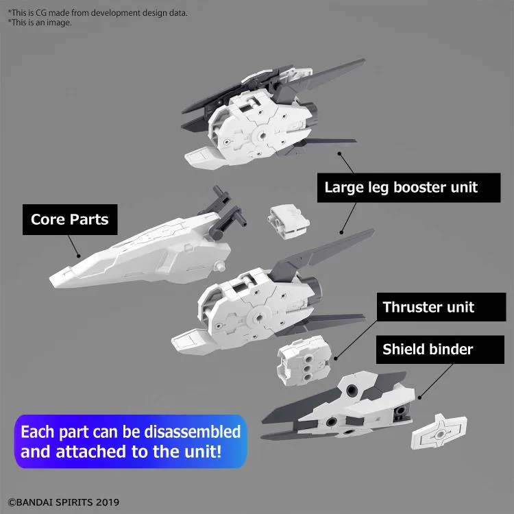 Bandai 30 Minutes Missions 30MM #W-19 1/144 Option Weapon Part Set 9 (Large Booster Unit) Model Kit