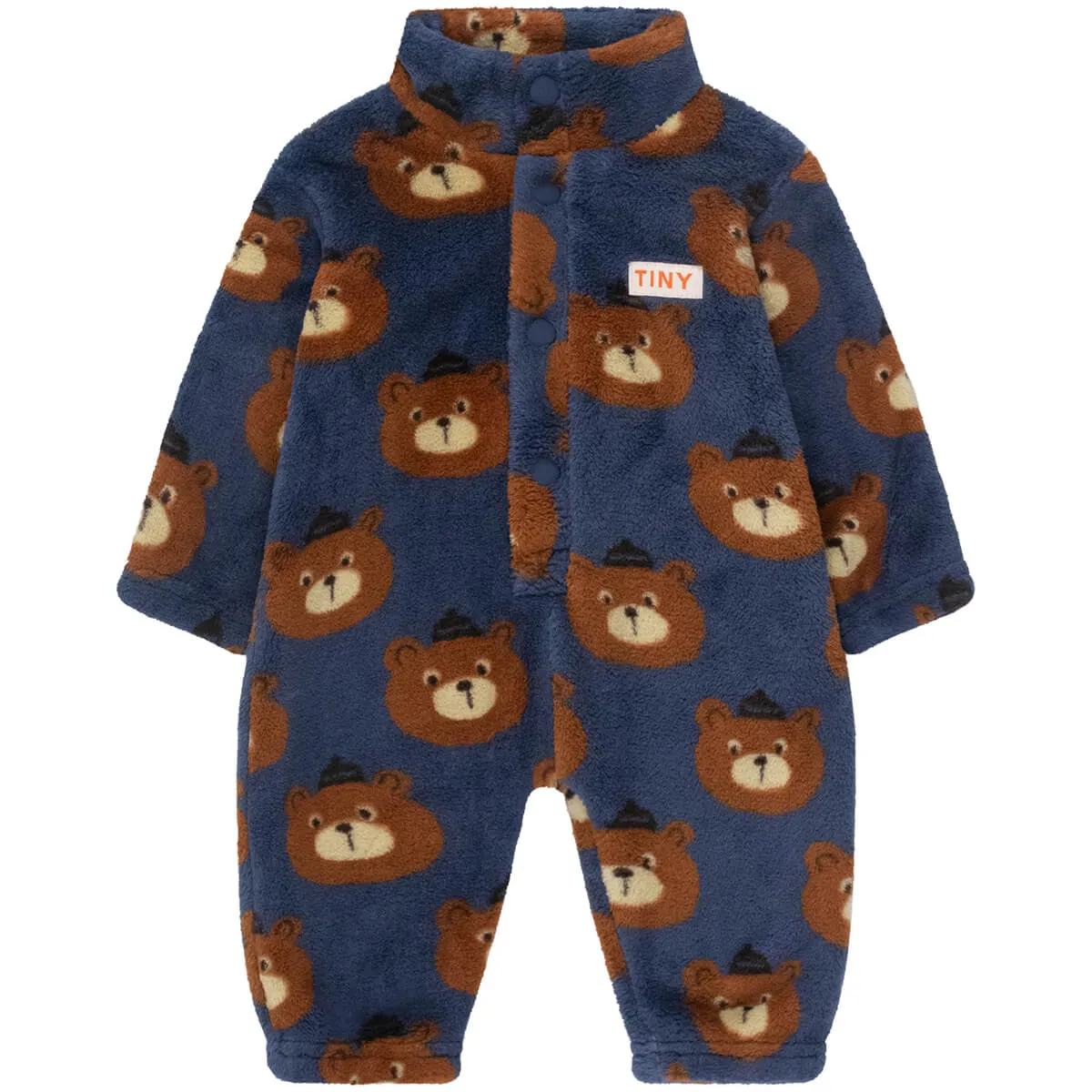 Bears Polar Baby One-Piece in Light Navy by Tinycottons