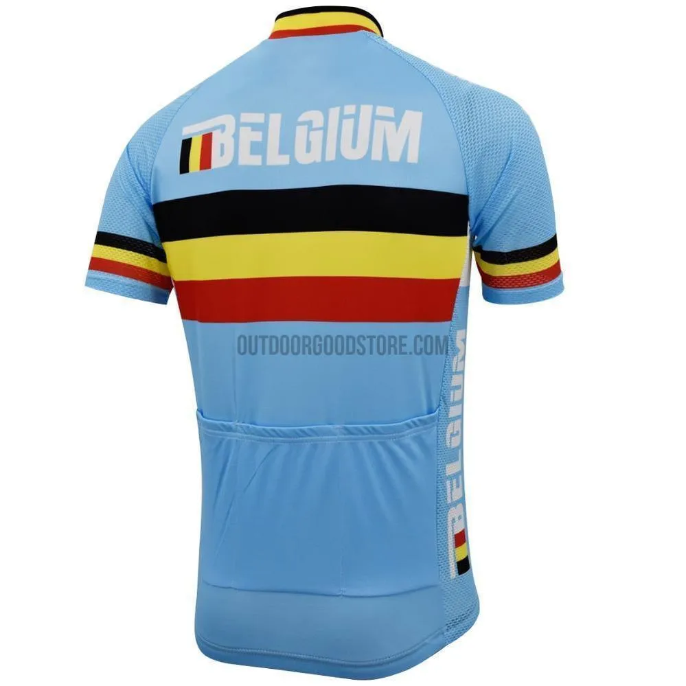 Belgium Team Retro Cycling Jersey