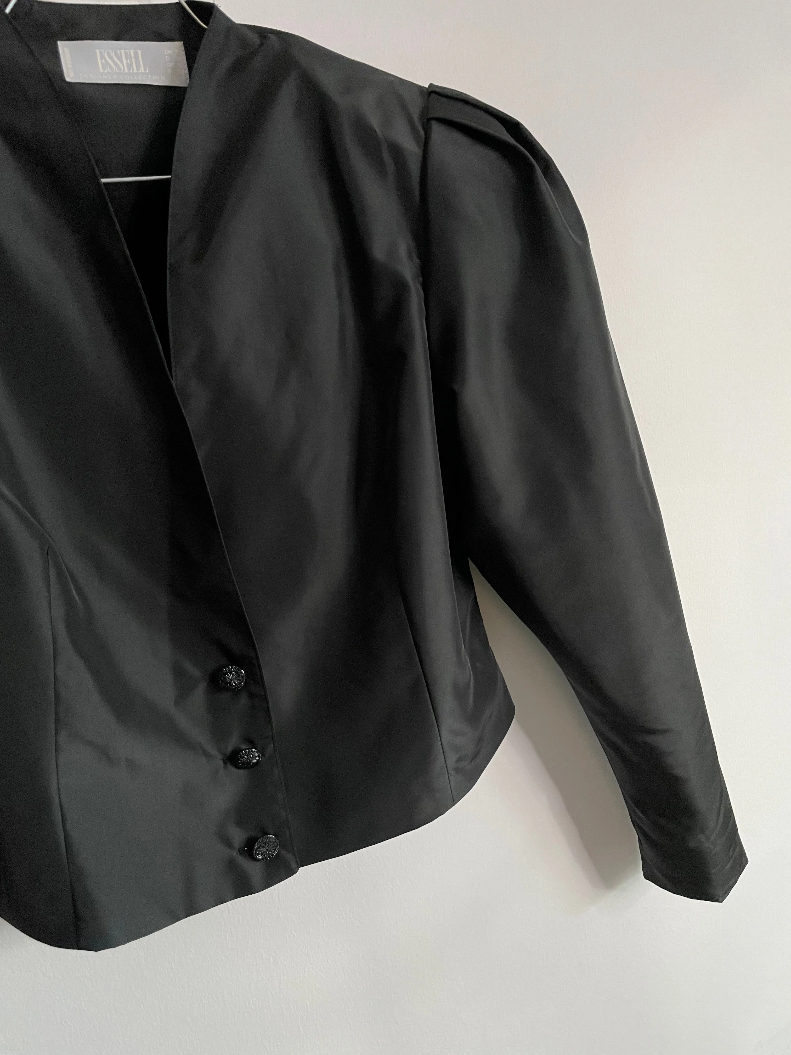 Black Power Shoulder Bolero Jacket