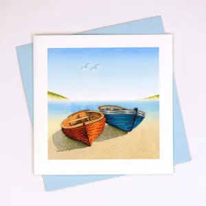 Boats Quilling Card