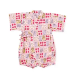 Borny Tie-Side Onesie Merry Pink