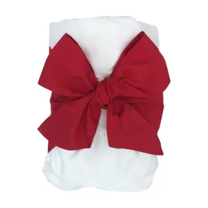 Bow Swaddle Worth Avenue White With Richmond Red