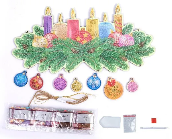 CA-HD03KT: Crystal Art Hanging Festive Candles