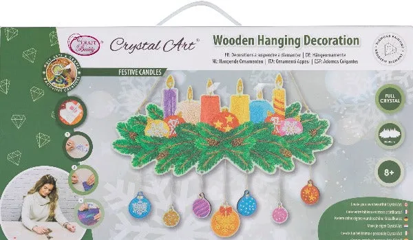 CA-HD03KT: Crystal Art Hanging Festive Candles