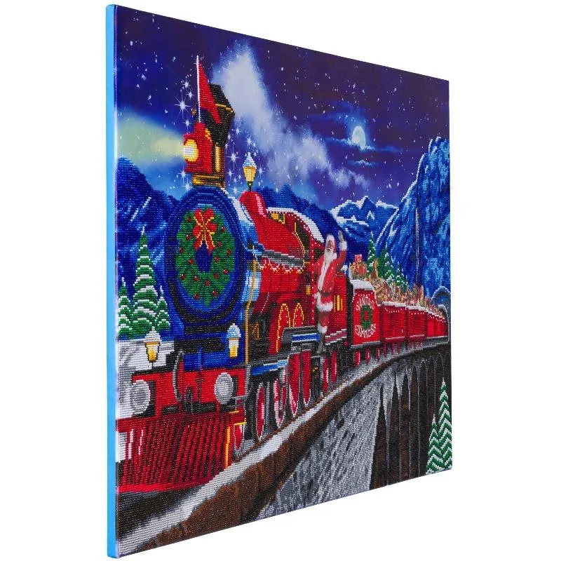 CAK-A113XL: "Santa Express", 90x65cm Crystal Art Kit