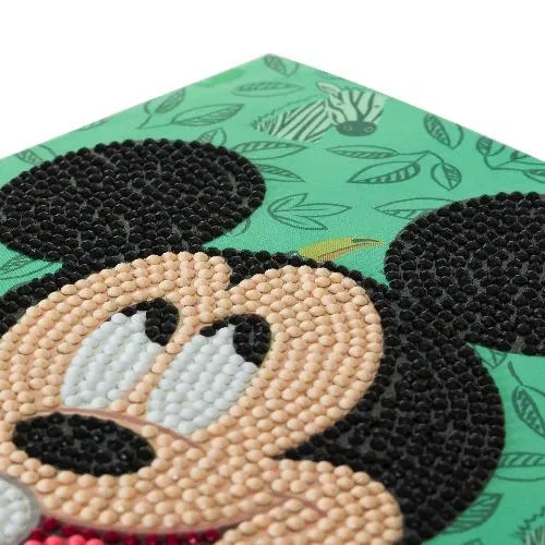 CCK-DNY805: Happy Mickey, 18x18cm Crystal Art Card