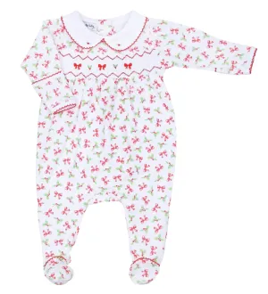 Chloe's Classics Smocked Collared Girl Footie