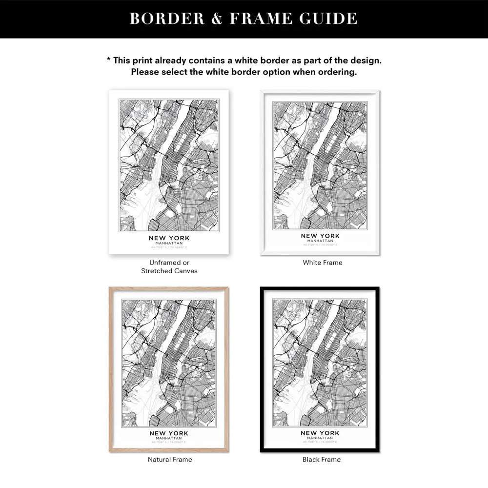 City Map | NEW YORK - Art Print