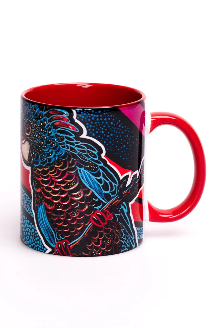 Cockatoo Firebird Ceramic Coffee Mug