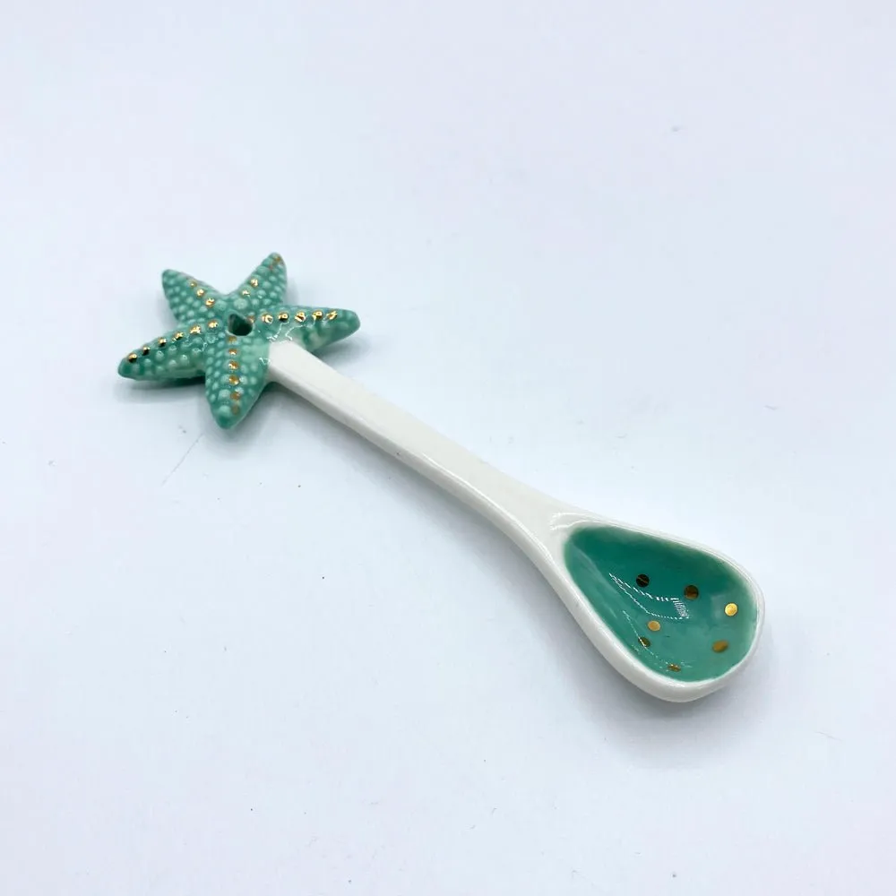 Coral Seahorse and Starfish Spoon Set