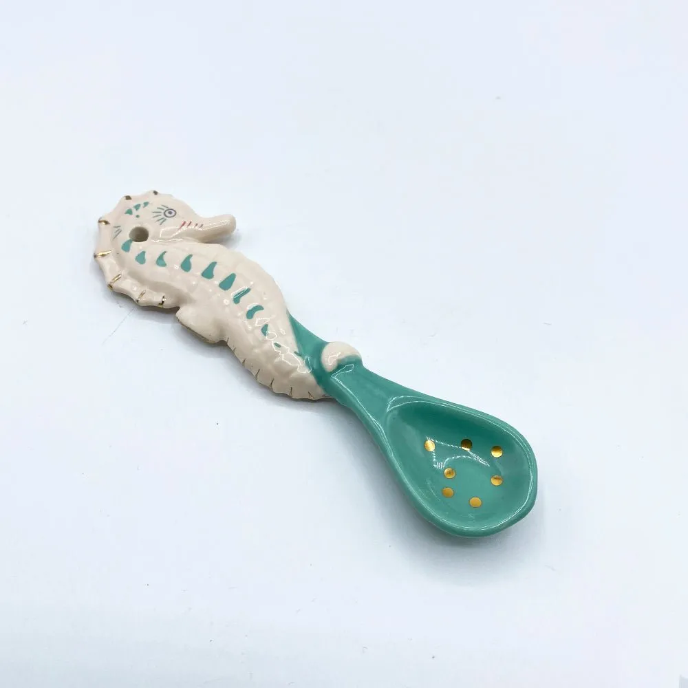 Coral Seahorse and Starfish Spoon Set