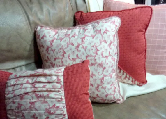 Covington fabric pillow set of 2 with corded edge