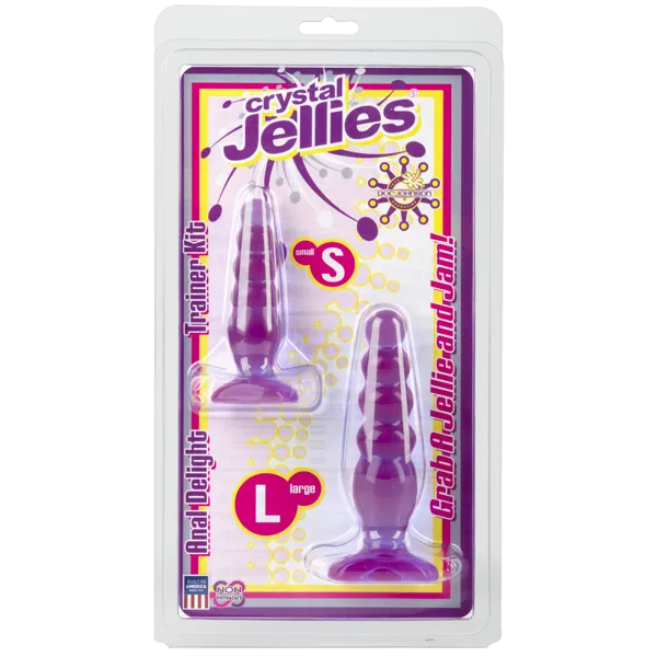 Crystal Jellies Anal Delight Trainer Kit Purple