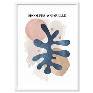 Decoupes Aquarelle II - Art Print