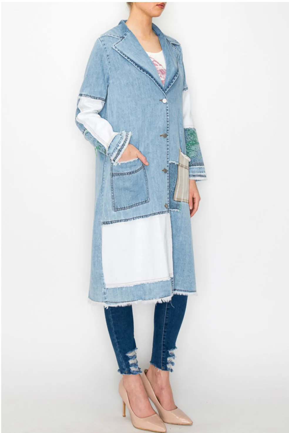 Denim Duster OLS-4688