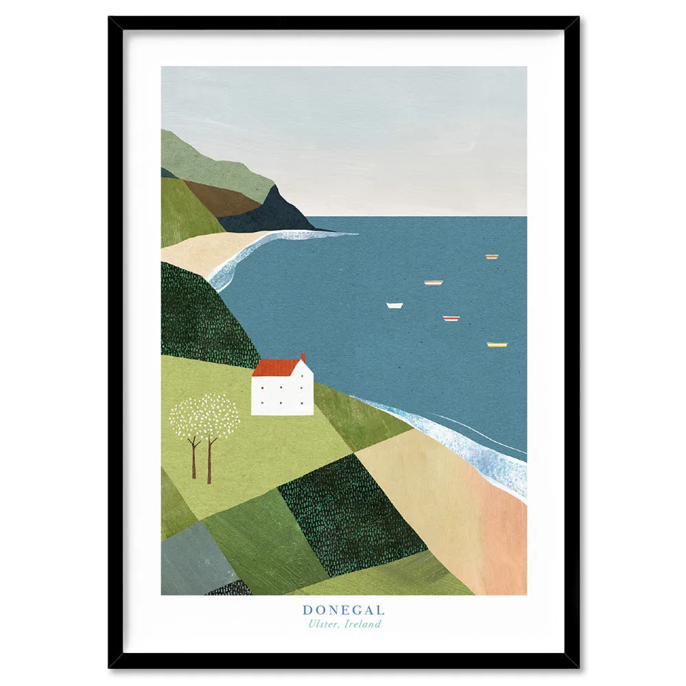 Donegal Coast Illustration - Art Print by Henry Rivers