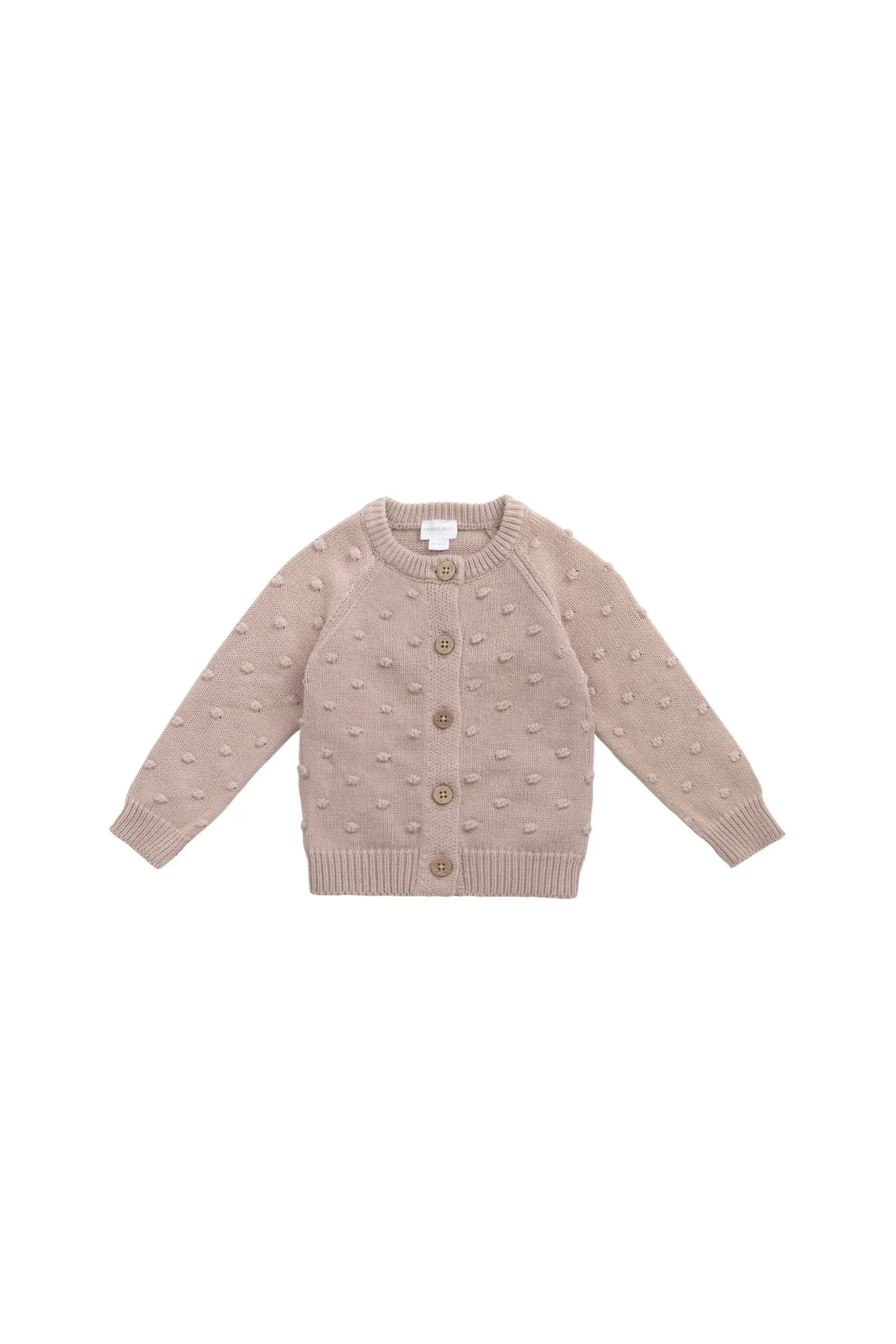 Dotty Cardigan - Dusky Rose