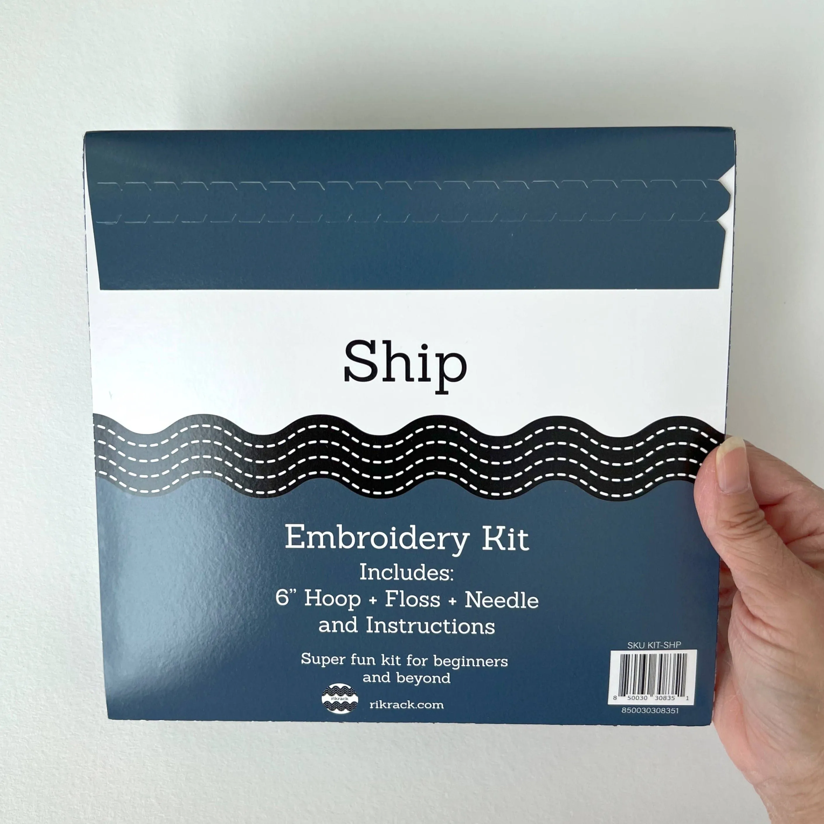 Embroidery Kit by Rikrack - Ship in a Bottle