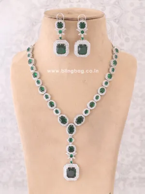 Emerald Aadrian Zirconia Jewellery Set