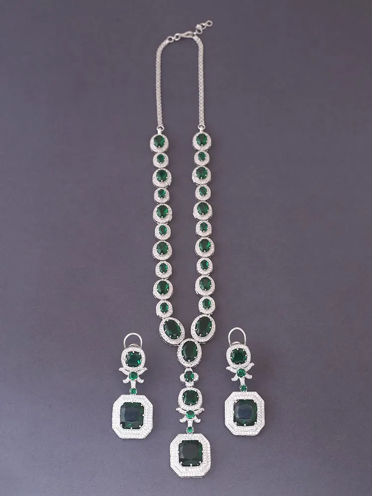 Emerald Aadrian Zirconia Jewellery Set