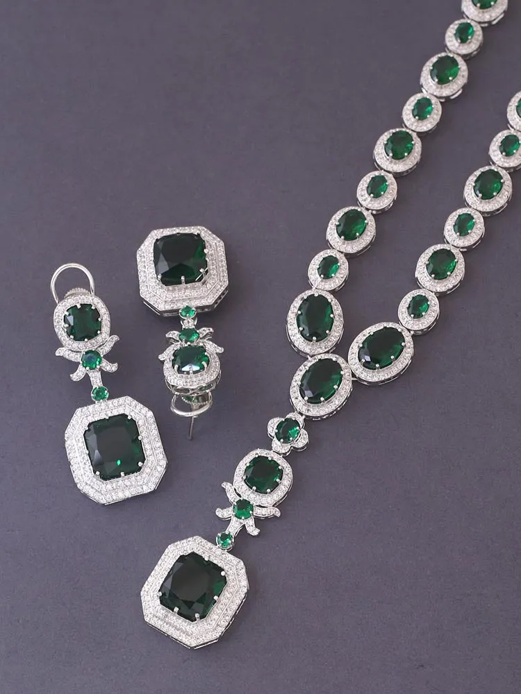 Emerald Aadrian Zirconia Jewellery Set