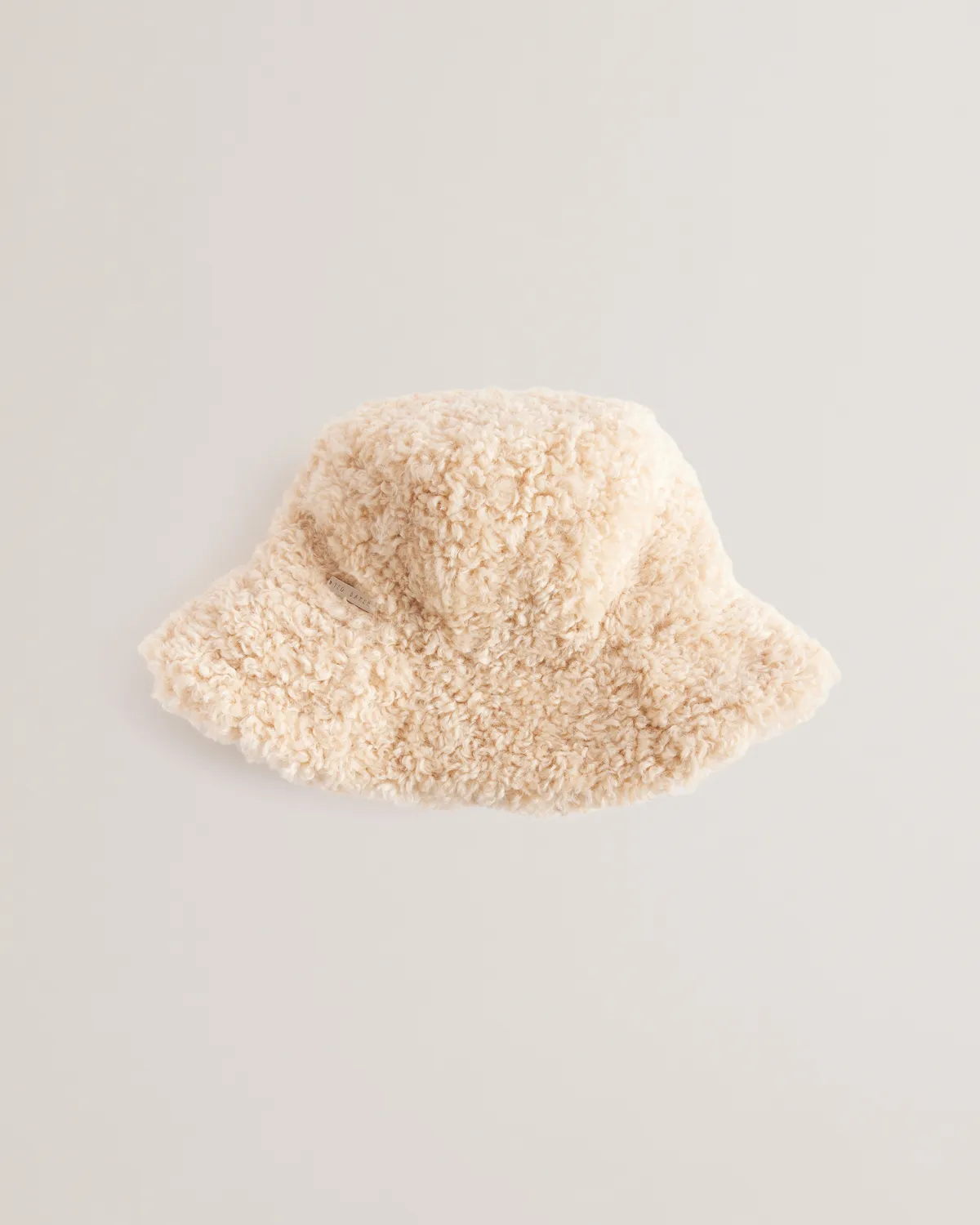 Fluffyi Faux Shearling Bucket Hat Natural